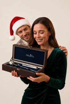Christmas silver rose gift